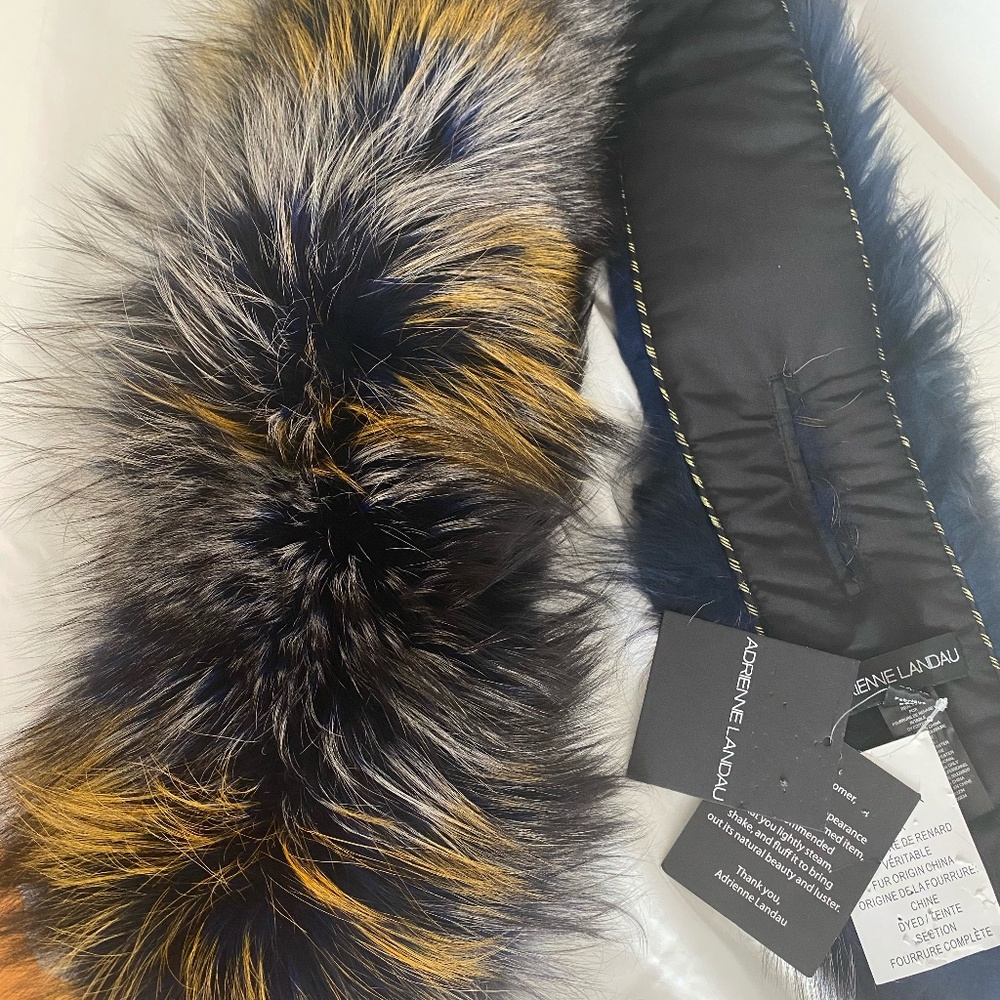 ADRIENNE LANDAU FUR COLLAR